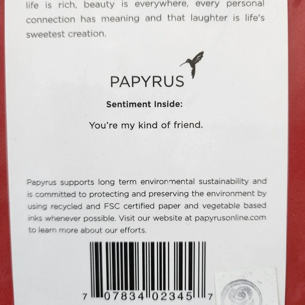 Papyrus Birthday Friendship Card Red or White Wine Humorous Greeting Card NIP